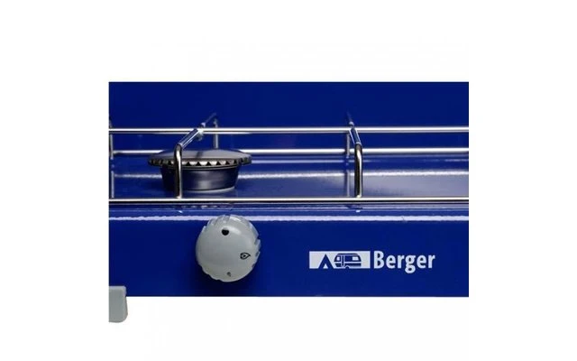 Berger 2-flammiger Gaskocher Blau 3,2 Kw, 50 Mbar, Ohne Zündsicherung 4 Berger 2-flammiger Gaskocher Blau 3,2 Kw, 50 Mbar, Ohne Zündsicherung – Bild 4
