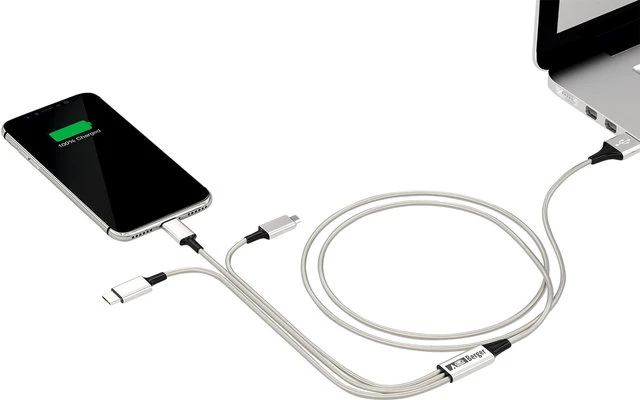 Berger 3-in-1 USB-Ladekabel Zu Micro-USB / Lightning / USB-C 1,2 M 2 Berger 3-in-1 USB-Ladekabel Zu Micro-USB / Lightning / USB-C 1,2 M – Bild 2