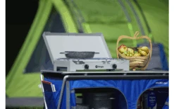 Berger 2-flammiger Gaskocher Silber, Grau 4,6 Kw Ohne Zündsicherung -Berger Freizeit Deutschland Verkaufs-Shop 797756 5231420